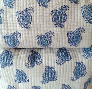 Handmade Cotton <b>Makeup</b> <b>Bag</b> Quilted Block Travel Organizer Accessory Pouch Zipper Closure Wholesale Manufacture - Product Image 5