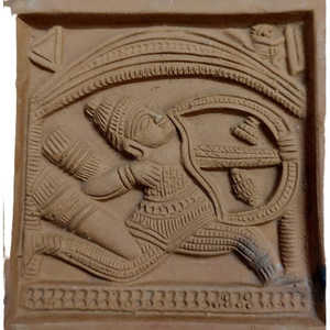 Artisanat Mukherjee, Arjun, décoration d'intérieur traditionnelle de luxe, décoration murale en terre cuite, objet d'art, artisanat abstrait, salon, Diwali - Product Image 4