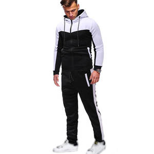 Survêtement en molleton imprimé pour homme, hiver 2024, survêtement personnalisé, 100% coton, coupe-vent, vêtements d'entraînement, sweat-shirt à capuche zippé - Product Image 4