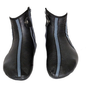 Responsible Price Anti-Bacterial High Quality Leather <b>Socks</b> Khuff for Muslim Prayers <b>Black</b> Custom Logo Sizes Unisex - Product Image 2