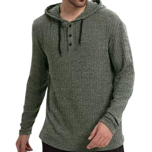 เสื้อฮู้ดผู้ชายคุณภาพสูงสำหรับฤดูใบไม้ร่วง/ฤดูหนาว ผ้าฝ้ายฟลีซพรีเมียม สวมใส่สบาย อุ่น ทันสมัย สไตล์ลำลอง - Product Image 1