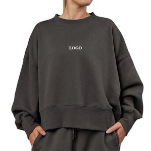 Sweat-shirt à capuche pour femme, coupe ample, manches longues, intérieur en polaire doux pour la chaleur et le confort, style pull, coupe décontractée - Product Image 1