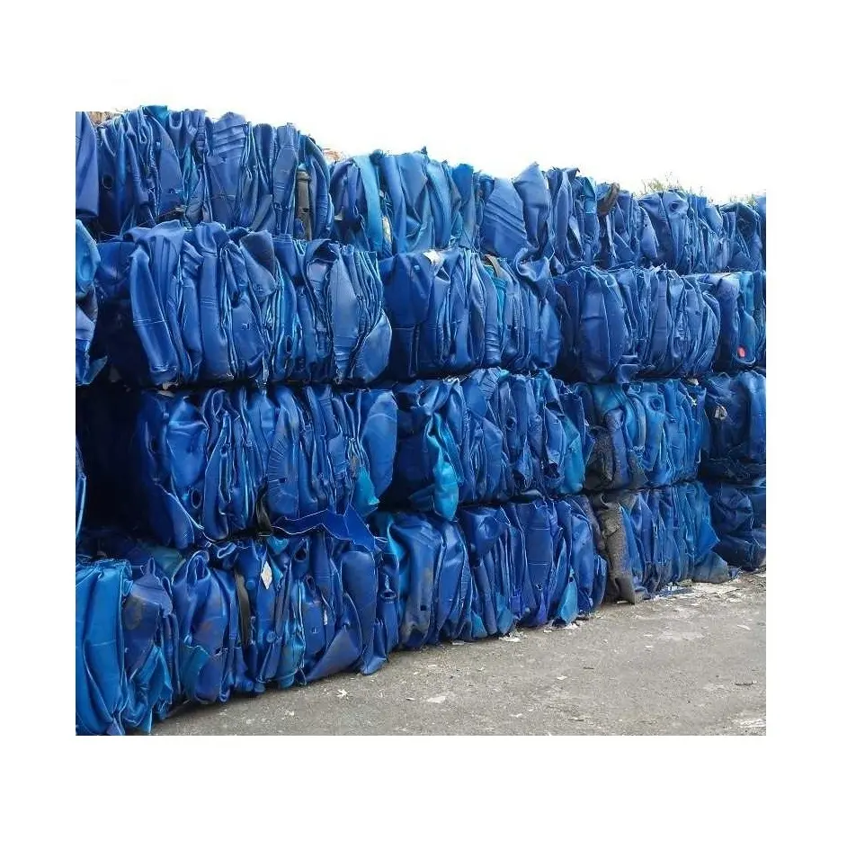 Quality HDPE blue drum baled scrap/HDPE blue drum In Bales