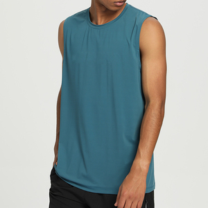 Breathable Quick Dry Knitted V-neck Sleeveless <b>Men</b> Tank Tops Fitness <b>Singlet</b> Bodybuilding Workout Gym - Product Image 1