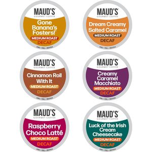 Cápsulas de Café Descafeinado con Sabor de Maud, Paquete Variado de 24 Unidades, 6 Tostados y Sabores Surtidos, Café Descafeinado de Tostado Medio - Product Image 4
