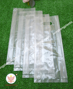 Sac à gousset latéral en PEBD/PEHD robuste personnalisé sac à provisions en plastique découpé à l'emporte-pièce emballage à emporter de supermarché fait des expositions - Product Image 3