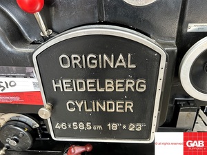 Máquina troqueladora de cilindros Heidelberg KSBA original en venta - Tamaño 460 x 585 mm - Product Image 6
