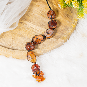 Pendentifs en cornaline faits main de qualité supérieure pour la vente en gros – Forme irrégulière naturelle et écologique pour la maison, la méditation et l'utilisation en voiture - Product Image 4