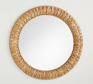 New Arrival with Variety Shaped <b>Mirrors</b> From Natural Eco-friendly Water Hyacinth for Hanging Wall Decoration Best Wholesale - Product Image 2