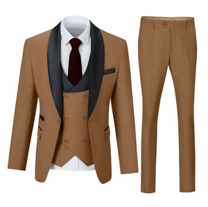 Trajes Formales de Boda Clásicos de Lujo de Tres Piezas para Hombre, Corte Entallado, Cuello en V, Traje de Negocios de Alta Calidad, Conjuntos de Vestir para Caballeros de Última Moda - Product Image 4