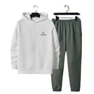 Chándal de Hip Hop para hombre con logotipo personalizado 2025, ajustado, calidad premium, algodón 100%, patrón sólido, talla grande, estilo más nuevo para invierno, - Product Image 2