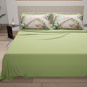 Parure de draps tissés modernes 6 pièces 300 fils/cm² rafraîchissants pour usage domestique/hôtelier, matériau premium infroissable et anti-boulochage, personnalisable OEM - Product Image 5