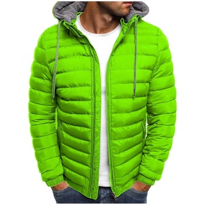 Outdoor Winter Men Hooded Canvas Puffer Jacket Eco-Friendly Waterproof Windproof Warm Thick <b>Quilted</b> Fashion Wear - Product Image 3
