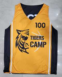 Camiseta de baloncesto reversible ligera de alta calidad para hombre, uniforme de baloncesto de poliéster 100% - Product Image 1