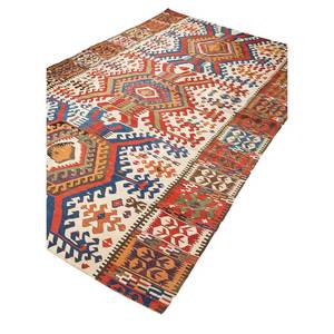 พรมขนสัตว์ทอมือลายเรขาคณิต Nayaab Ivory Flat Weaves ทำจากปอกระเจา สำหรับบ้าน ห้องโถง ห้องนั่งเล่น หรือข้างเตียง-PAEM-806 - Product Image 2