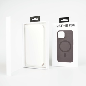 Rỗng di động điện thoại di động Trường hợp hộp gói với móc áo biểu tượng tùy chỉnh giấy cứng nhắc ngăn kéo Hộp bao bì trượt ra hộp giấy - Product Image 5