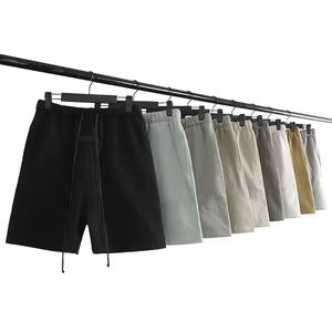 Vente en gros de shorts de sport pour hommes 100% coton taille élastique couleur extensible clair foncé tissu de qualité design unisexe personnalisé - Product Image 1