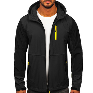 Chaquetas Softshell ligeras para correr para hombre al por mayor chaquetas Softshell holgadas y transpirables a prueba de viento de calidad superior - Product Image 3