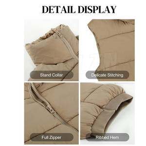 Best Material Cheap Price Crop <b>Top</b> Puffer <b>Vest</b> Latest Design 2025 New Style Crop <b>Top</b> Puffer <b>Vest</b> - Product Image 6