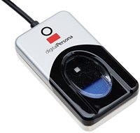 Digital Persona U.are.u4500 Lector de Huellas Dactilares USB con Sensor Óptico Biométrico Portátil, SDK Gratuito, 500 DPI, Compatible con Windows, 1 Año de Garantía