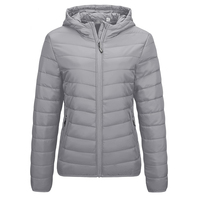 Chaqueta Acolchada de Color Sólido a la Venta, Chaqueta Larga Personalizada para Mujer, Chaqueta Acolchada Transpirable para Mujer
