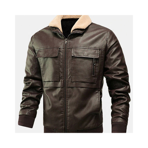 Nouvelles vestes en cuir Veste en cuir personnalisée pour hommes Veste en cuir originale pour hommes produit à vendre - Product Image 4