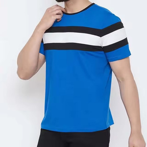 Usine en gros hommes 100% coton grande taille T-Shirts col rond doublé respirant tricoté Logo personnalisé chemises décontractées - Product Image 4