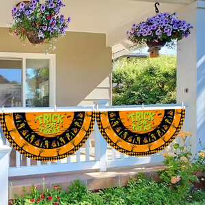 Bannière en polyester semi-circulaire personnalisable pour Shein Festival, Halloween, remise de diplômes, décoration de fête, salon professionnel - Product Image 5