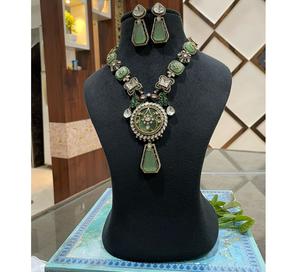 Stunning Best Quality Gold Plated Kundan Stones <b>Necklace</b> Set With Earrings for Wedding Party Wear Collection For Women - Product Image 1