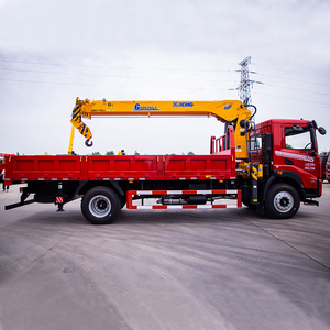 Dongfeng Howo sinotrk 4*2 משאית 4 x4 עם 8-10 טון בום מנוף גובה מקסימום 20 מ 'גובה הרמה לבנייה - Product Image 2