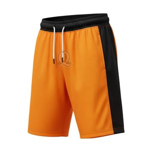 กางเกงขาสั้นออกกำลังกายสำหรับทั้งชายและหญิงผ้าโพลีเอสเตอร์แห้งเร็วระบายอากาศได้ดีตาข่ายสีส้ม - Product Image 6