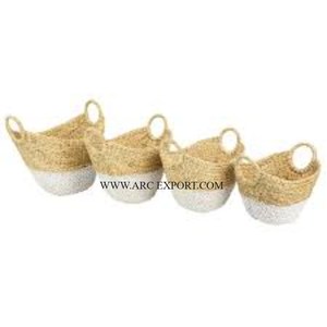 Set of 3 Different Sizes <b>Rattan</b> Material Table Top Kitchen Ware Fruit <b>Storage</b> Basket Marvelous Designing Classic Home Basket - Product Image 2