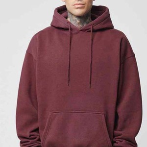 Sudadera de algodón 100% con estampado de logotipo personalizado para hombre, de gran tamaño Sudadera con capucha, bordado con hombros caídos, técnica básica, ropa de invierno - Product Image 1