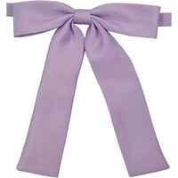 Cravate en satin de polyester rayée pour femme, couleur personnalisée, design nœud papillon, haute qualité, élégante, pour employées d'hôtel et serveuses