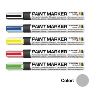 Pennarello indelebile, colore argento, 7 ml. (Faren 861ARG) - Product Image 1
