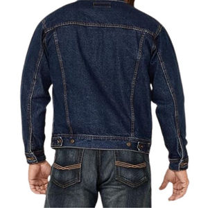 Chaquetas de Mezclilla Ligera de Invierno para Hombre, Corte Regular, 100% Algodón, Resistentes al Viento, con Botones, Forro Polar, Estilo Urbano - Product Image 4