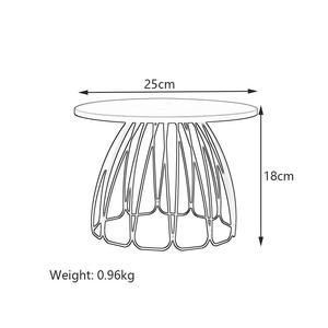 Top Selling White Metal Frame <b>Cake</b> <b>Stand</b> with Round wooden top Hotel and Restaurant Usage <b>Cake</b> Tools for Party Decor <b>Cake</b> <b>Stand</b> - Product Image 2