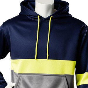 Vente en gros de sweat à capuche de sécurité à manches longues construction personnalisée sweat à capuche respirant chemise en polyester vêtements de sécurité réfléchissants sweat à capuche - Product Image 4