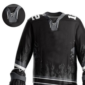 Matériel de qualité supérieure Prix bon marché Kits d'équipe de hockey sur glace personnalisés Tissu respirant à séchage rapide 100% polyester Uniformes de hockey sur glace - Product Image 6
