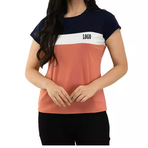 T-shirt imprimé de conception ample d'été 100% coton pour femmes T-shirts décontractés respirants de haute qualité avec logo du Bangladesh - Product Image 1