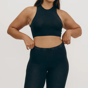 2025 New Arrival Women's Breathable Crop <b>Tank</b> <b>Top</b> High Quality Fleece Material Short Length Wholesale Price - Product Image 4