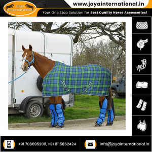 Tapis en molleton doux de cheval d'hiver d'approvisionnement d'usine avec PVC imperméable et impression de contrôle de clôture en maille pliée à bas prix - Product Image 6
