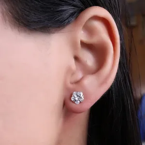 Pendientes de Aro Religiosos de Moda con Circonita Cúbica Transparente, Joyería para Mujer, Regalo - Product Image 1