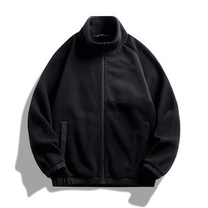 Vente en gros de sweat-shirt à capuche double face pour homme en polaire d'agneau épaissi, veste à imprimé brodé, vêtements d'extérieur d'automne, sweat-shirt Sharpa - Product Image 3