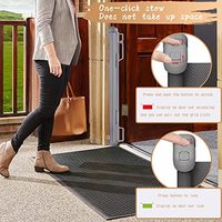 Fournitures pour animaux de compagnie en gros, barrière de sécurité rétractable pour animaux de compagnie, barrière de sécurité en maille pour chien, porte réglable pour une utilisation à domicile