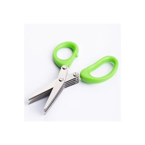 5-Blade Stainless Steel Herb Scissors-Green Onion & Herb Cutter <b>Kitchen</b> <b>Shears</b> - Product Image 3