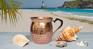 Attrayant chope à bière Moscow Mule de 16oz en cuivre pur avec poignée en laiton en forme de coeur étanche pour les cocktails et les cadeaux - Product Image 4