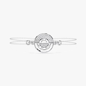 Luxury High Quality 942 <b>Silver</b> Women's Jewelry Moissanite & Natural Diamond <b>Bracelet</b> <b>Charms</b> Elegant Bangles - Product Image 3