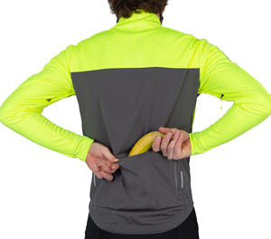 Maillot de cyclisme pour homme SPRINT SPORTS, manches longues, couleurs contrastées, 100% polyester, coupe ajustée pour adulte, coupe-vent, séchage rapide, respectueux de l'environnement - Product Image 2