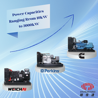Générateurs diesel 20 kVA, moteur UKPerkins, tension réglable, 50 kW, groupe électrogène 30 kVA, triphasé, 50 Hz/60 Hz, ATS, type mobile